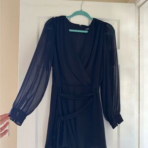 Express Black Long Sleeve Dress
